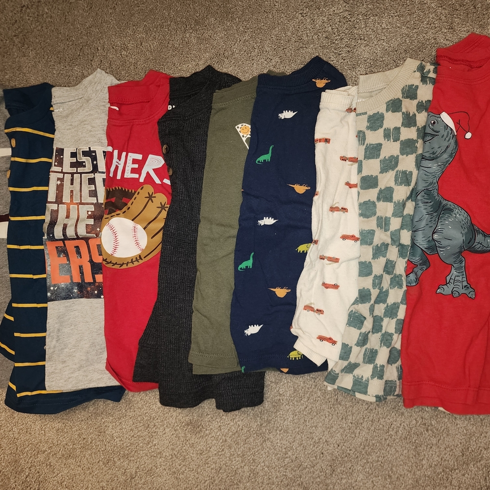 10 Long Sleeved T-Shirts 4/4T Lot
